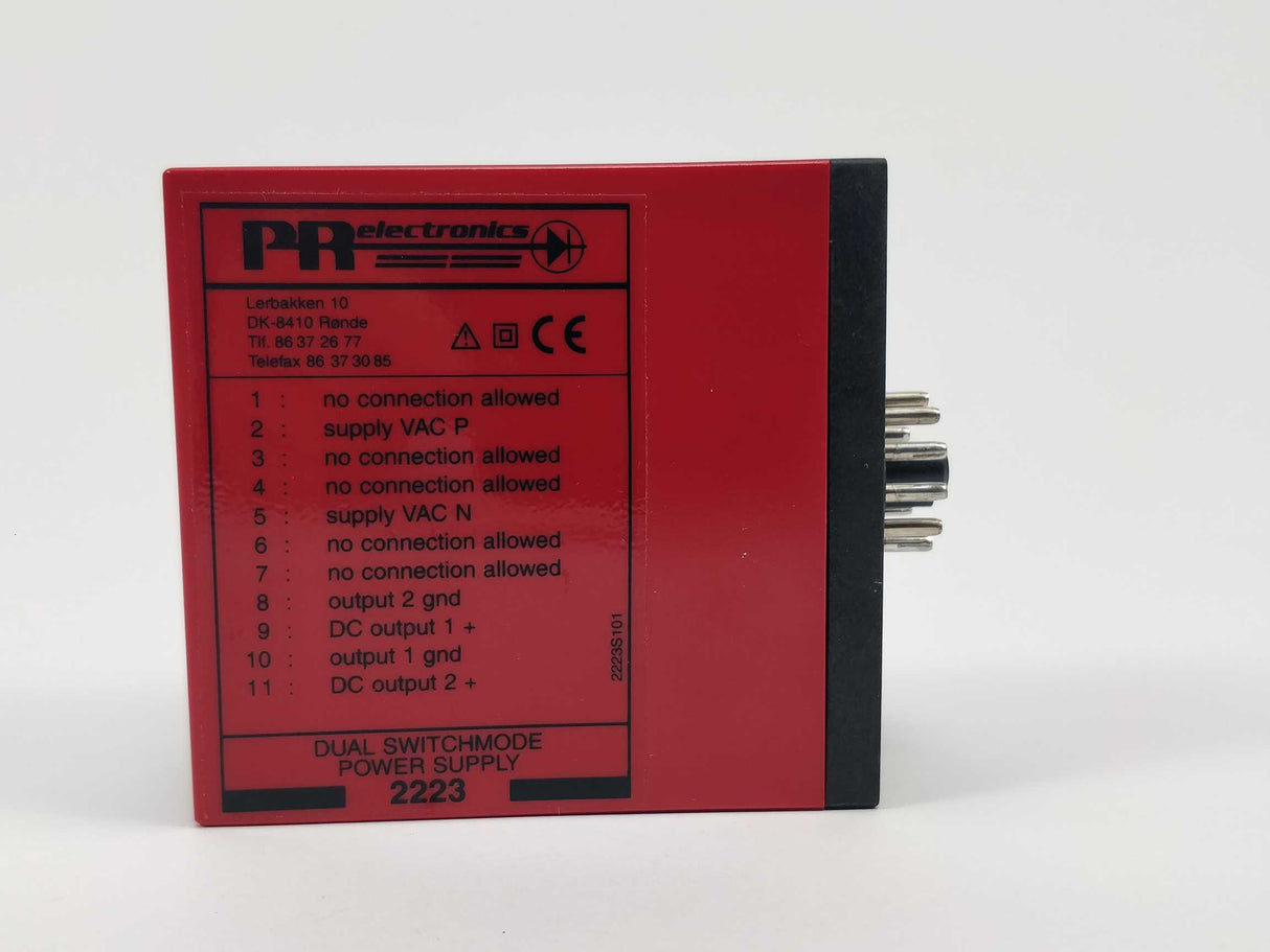 PR Electronics 2223B22 Dual switchmode power supply 2223