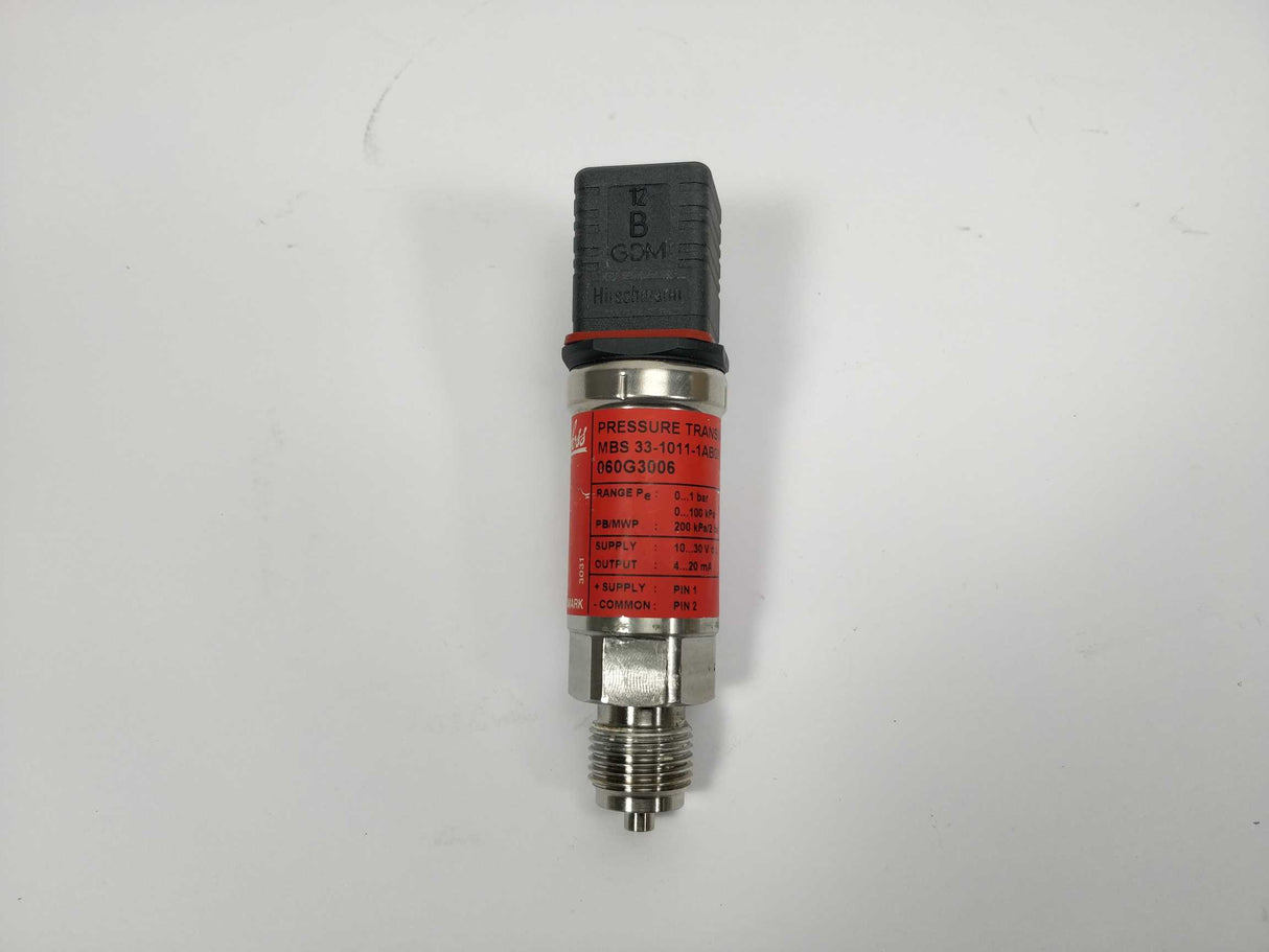 Danfoss 060G3006 0-1 Bar Pressure transmitter, MBS 33-1011-1AB08