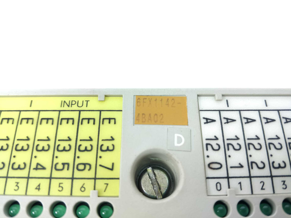 Siemens 6FX1142-4BA02 DMP I/O MODULE 16I+16O ver.D + 6FX1142-1BA00 ver.C