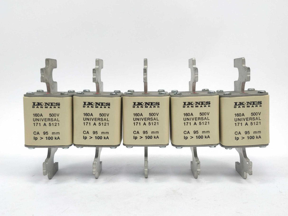 LK/Bussmann 171A5121 Fuse 160A 500V universal CA 95mm 100kA 5 Pcs.