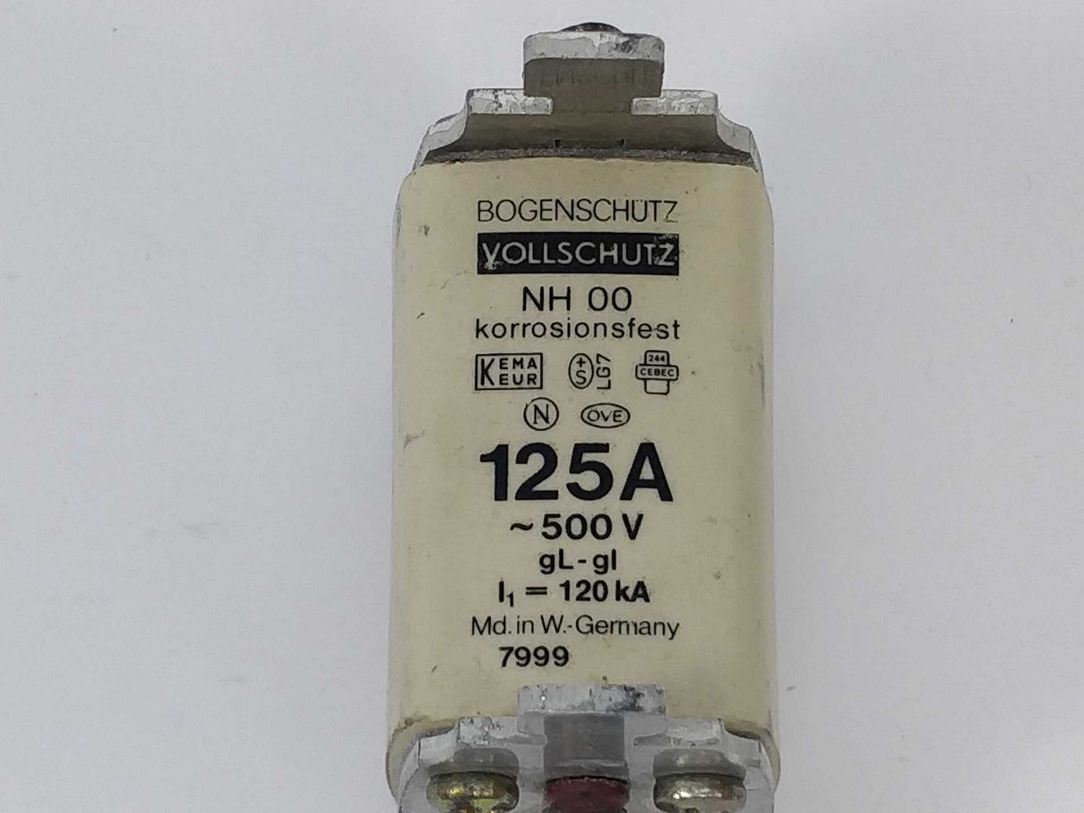 Bogenschütz Vollschutz  2450 Fuse 125A 500V NH00 gL 120kA