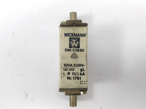 WICKMANN  Fuse 100A 500V Gr. 00 gL DIN 43620 100kA