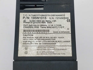 Danfoss 195N1015 VLT 2800 2,1A, T/C: VLT2807PT4B20STR1DBF0