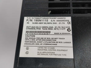 Danfoss 195N1115 VLT2800 18.3kVA., T/C: VLT2880PT4B20STR3DBF