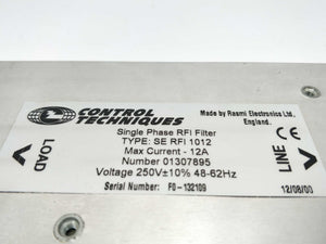 Control Techniques SE RFI 1012 Single Phase RFI Filter