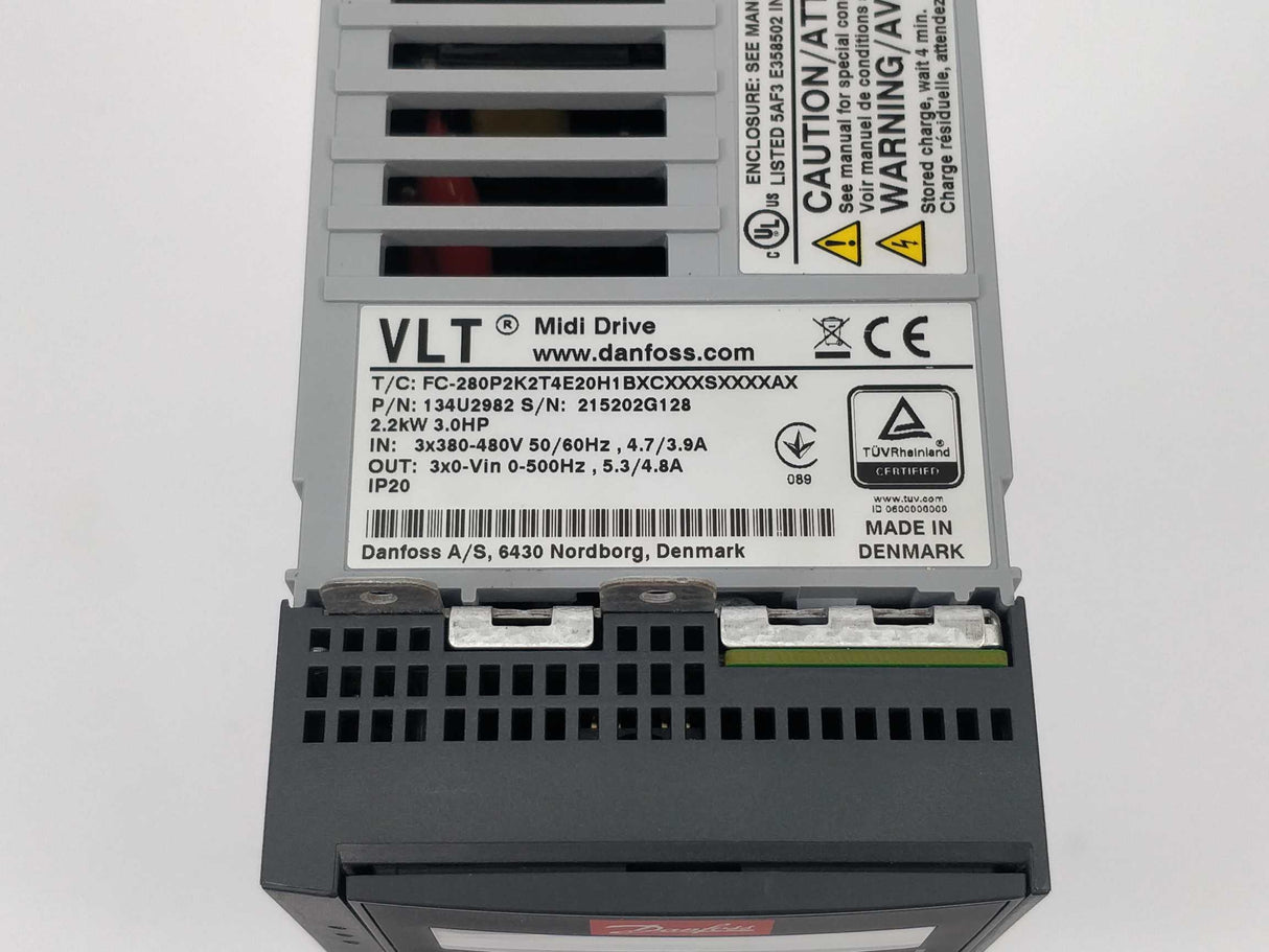 Danfoss 134U2982 VLT Midi Drive 2.2kW, T/C: FC-280P2K2T4E20H