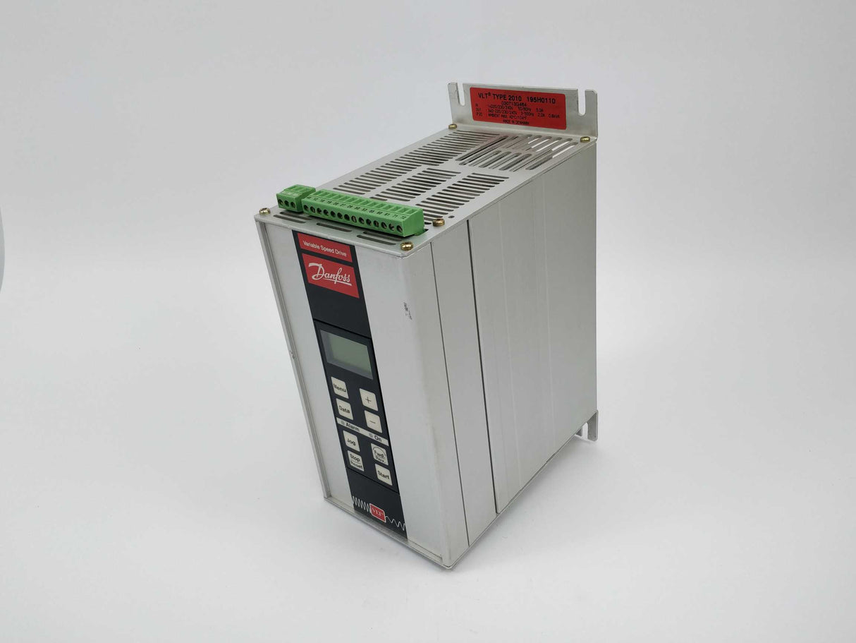 Danfoss 195H0110 Variable Speed Drive VLT Type 2010, 0.8kVA