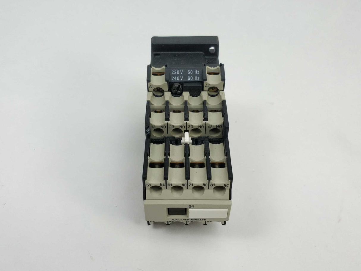 Klöckner Moeller DIL R 40 Contactor with 04 DIL Auxiliary Contact 220VAC Coil