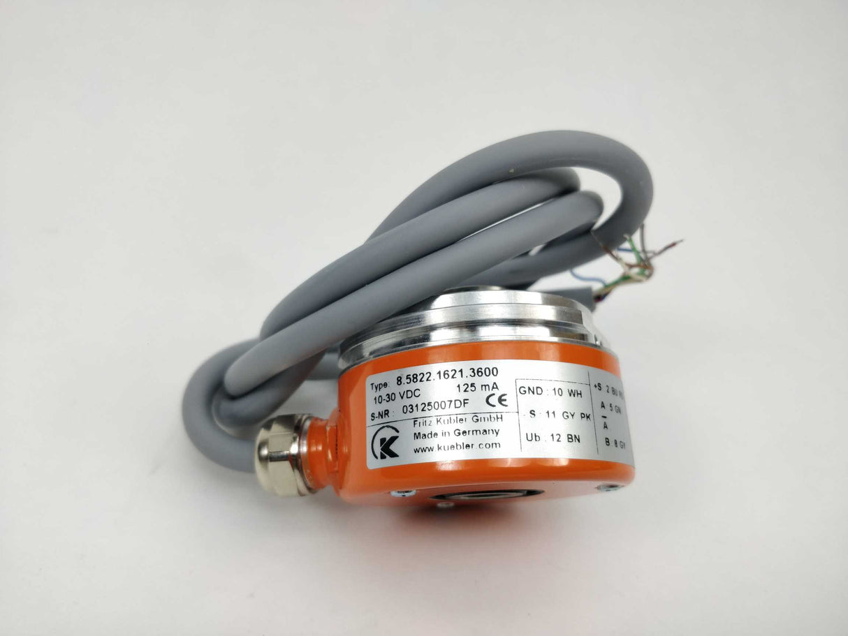 Kübler 8.5822.1621.3600 10-30VDC 125mA encoder