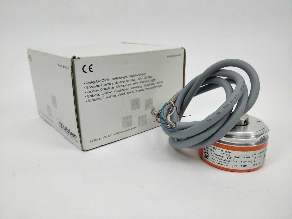 Kübler 8.5822.1621.3600 10-30VDC 125mA encoder