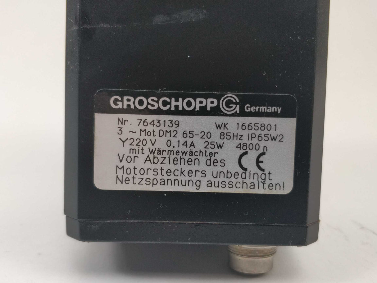 GROSCHOPP 7643139 Motor DM2 65-20