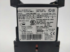 Siemens 3RT1015-1BB44-3MA0 24VDC Coil Power contactor