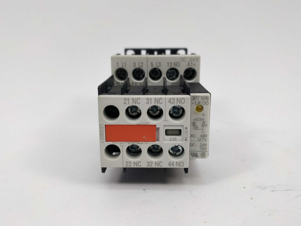 Siemens 3RT1015-1BB44-3MA0 24VDC Coil Power contactor