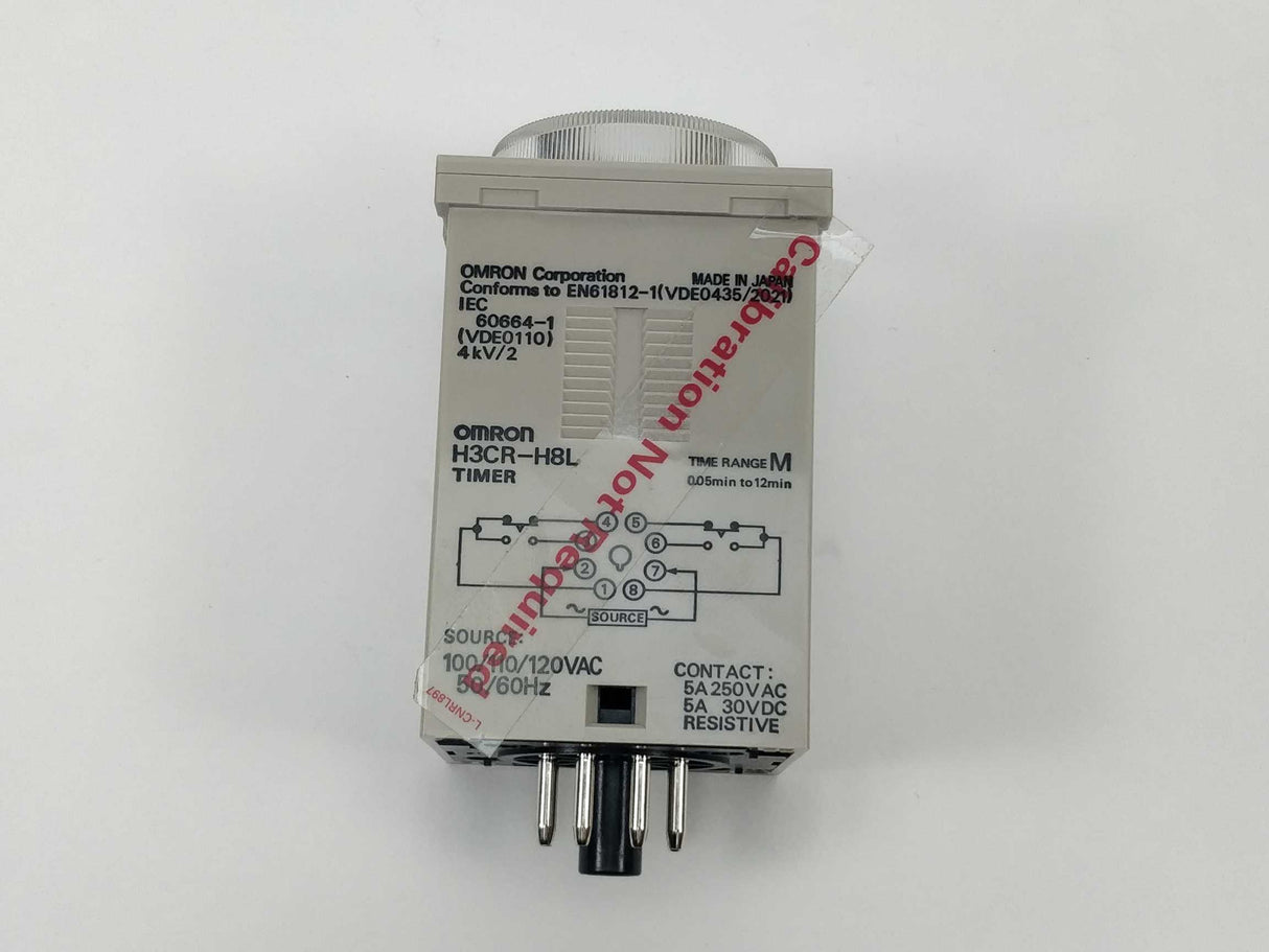 OMRON H3CR-H8L Timer 0.05-12min