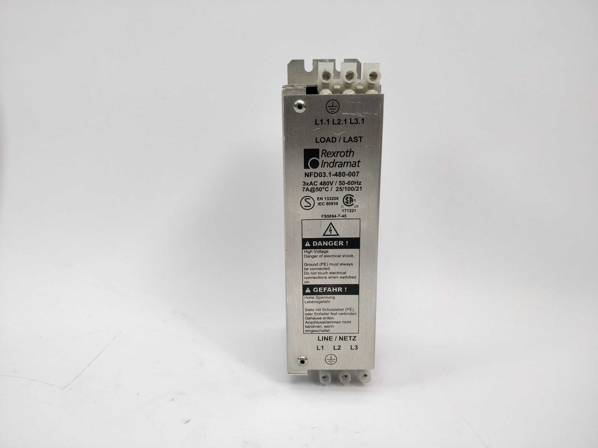 Rexroth Indramat NFD03.1-480-007 Mains filter