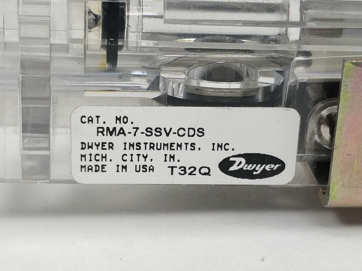 Dwyer RMA-7-SSV-CDS Flow Meter Scale