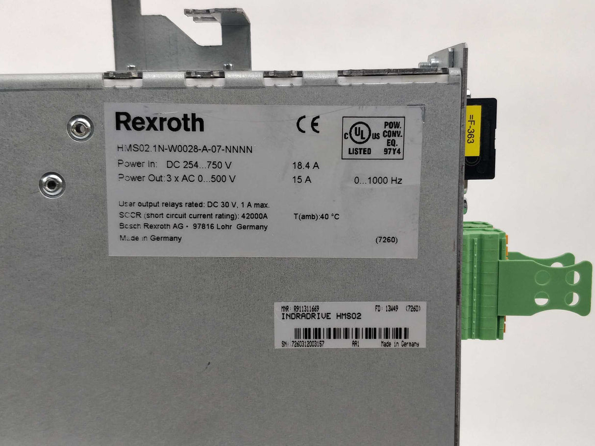 Rexroth R911335411 CSH01.1C-SE-ENS-EN2-NNN-S2-S-XP-FW HMS02.1N-W0028-A-07-NNNN