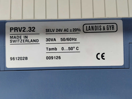 SIEMENS, Landis & Gyr PRV2.32 UNIGYR-VISONIK heating controller