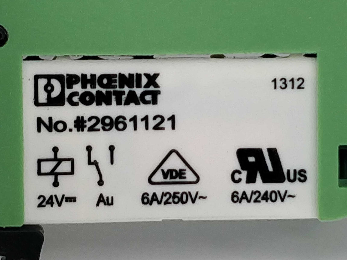 Phoenix Contact 2961121 10 Pcs. Plug-in miniature power relay & 2967219 Socket