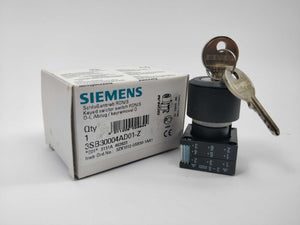 Siemens 3SB3000-4AD01-Z Ronis key-operated switch