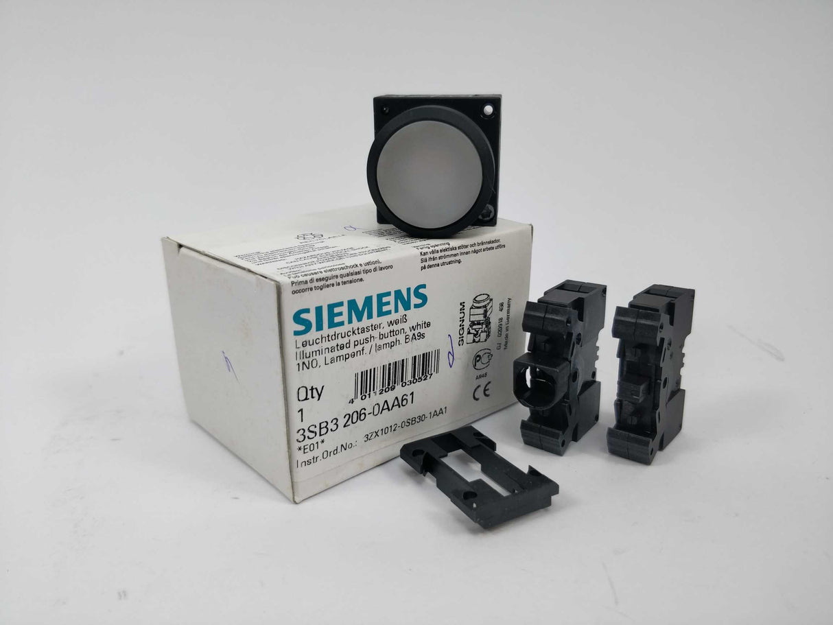 Siemens 3SB3206-0AA61 Illuminated push-button, white