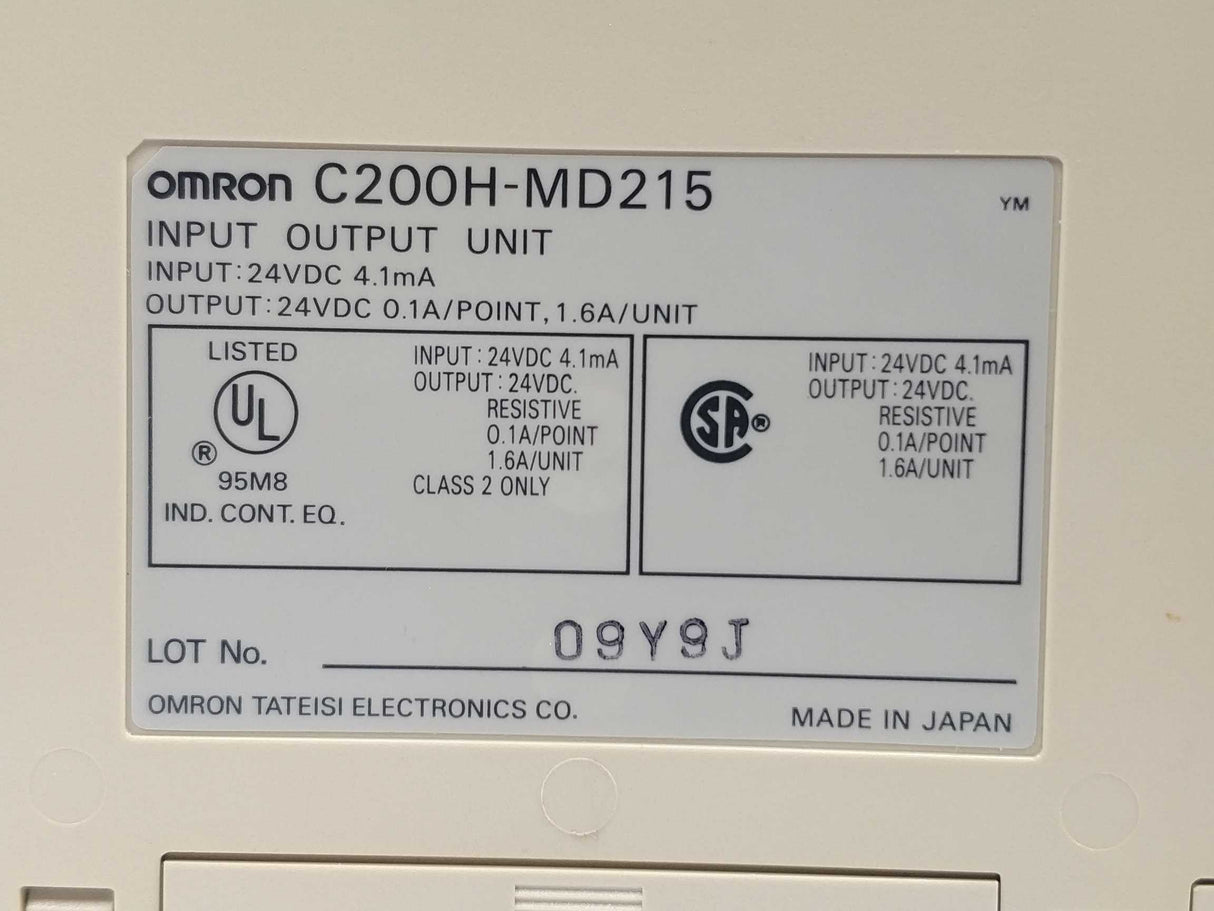 OMRON C200H-MD215 Input Output unit