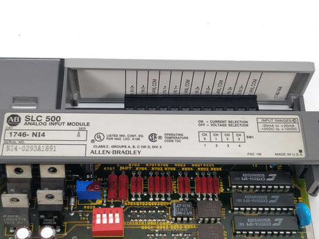 AB 1746-NI4 SLC 500 analog input module SER A