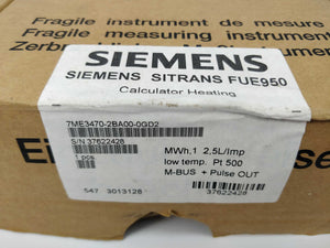 Siemens 7ME3470-2BA00-0GD2 SITRANS FUE950 Calculator Heating