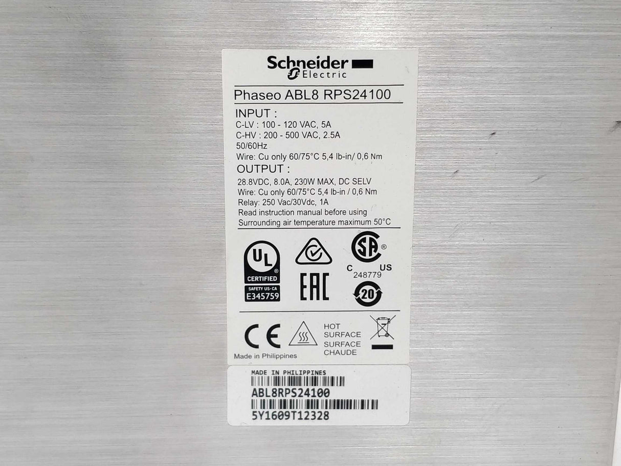 Schneider Electric ABL8RPS24100 28,8V 8A Power Supply