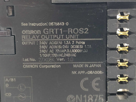 OMRON GRT1-ROS2 ROS2 Relay output unit