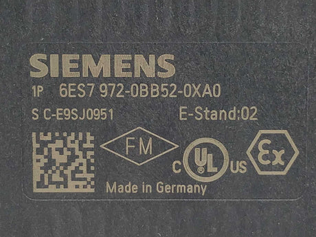 Siemens 6ES7972-0BB52-0XA0 Connection plug E.02  2 Pcs