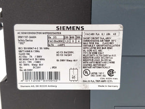 Siemens 3RM1107-3AA04 Fail-safe direct starter 1.6-7A, Not used, only mounted.