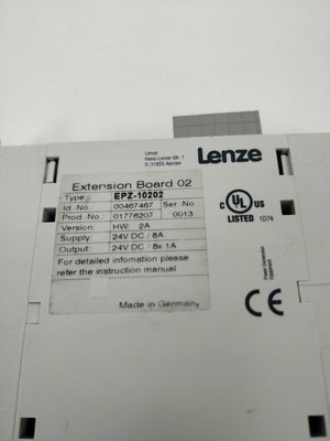 LENZE 13140450 EPL-1200-XX & 00467467 EPZ-10202