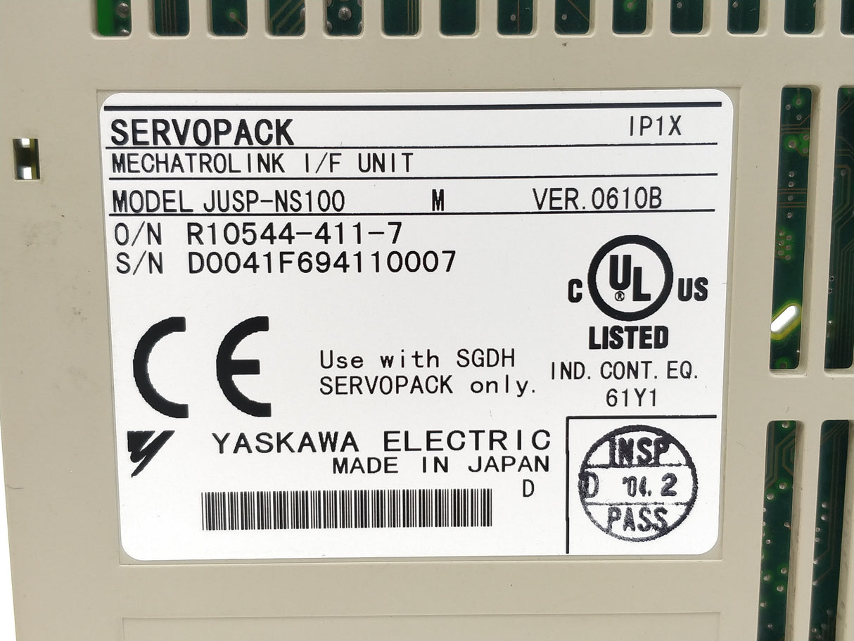 YASKAWA JUSP-NS100 Mechatrolink Interface Unit for Sigma II Servo Pack Drives