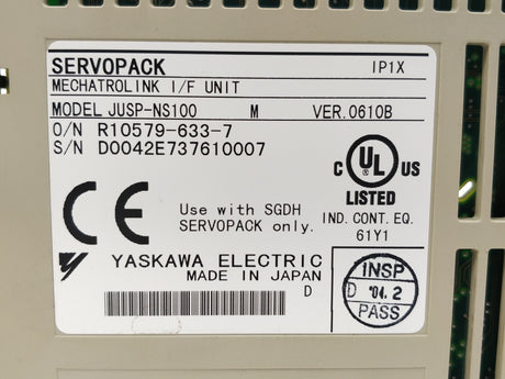 YASKAWA JUSP-NS100 Mechatrolink Interface Unit for Sigma II Servo Pack Drives