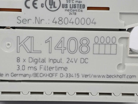 Beckhoff KL1408 8-channel digital input