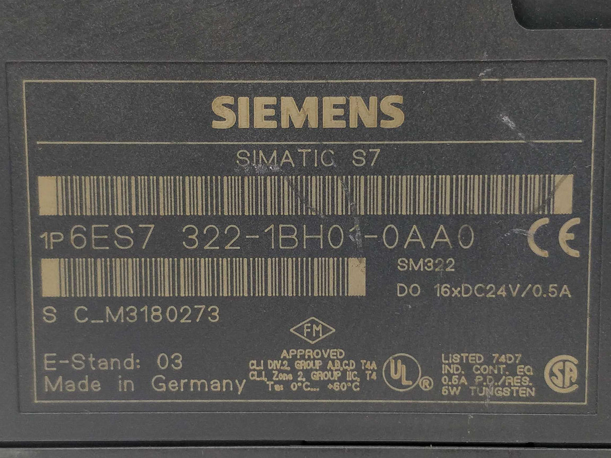 Siemens 6ES7 322-1BH01-0AA0 SIMATIC Digital output SM322