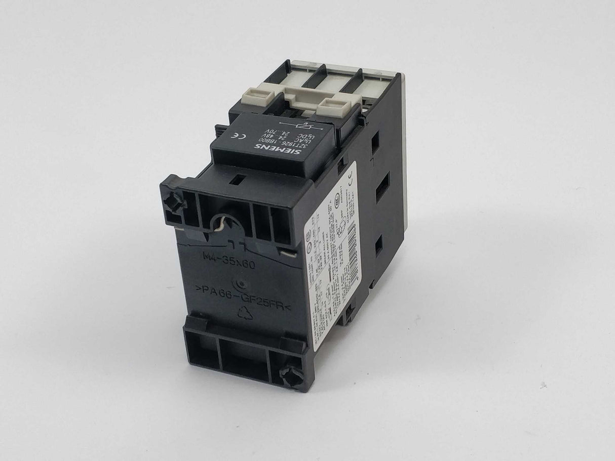 Siemens 3RT1025-1BB40 Power contactor with 3ZT1926-1BB0 24-48V AC/DC Coil