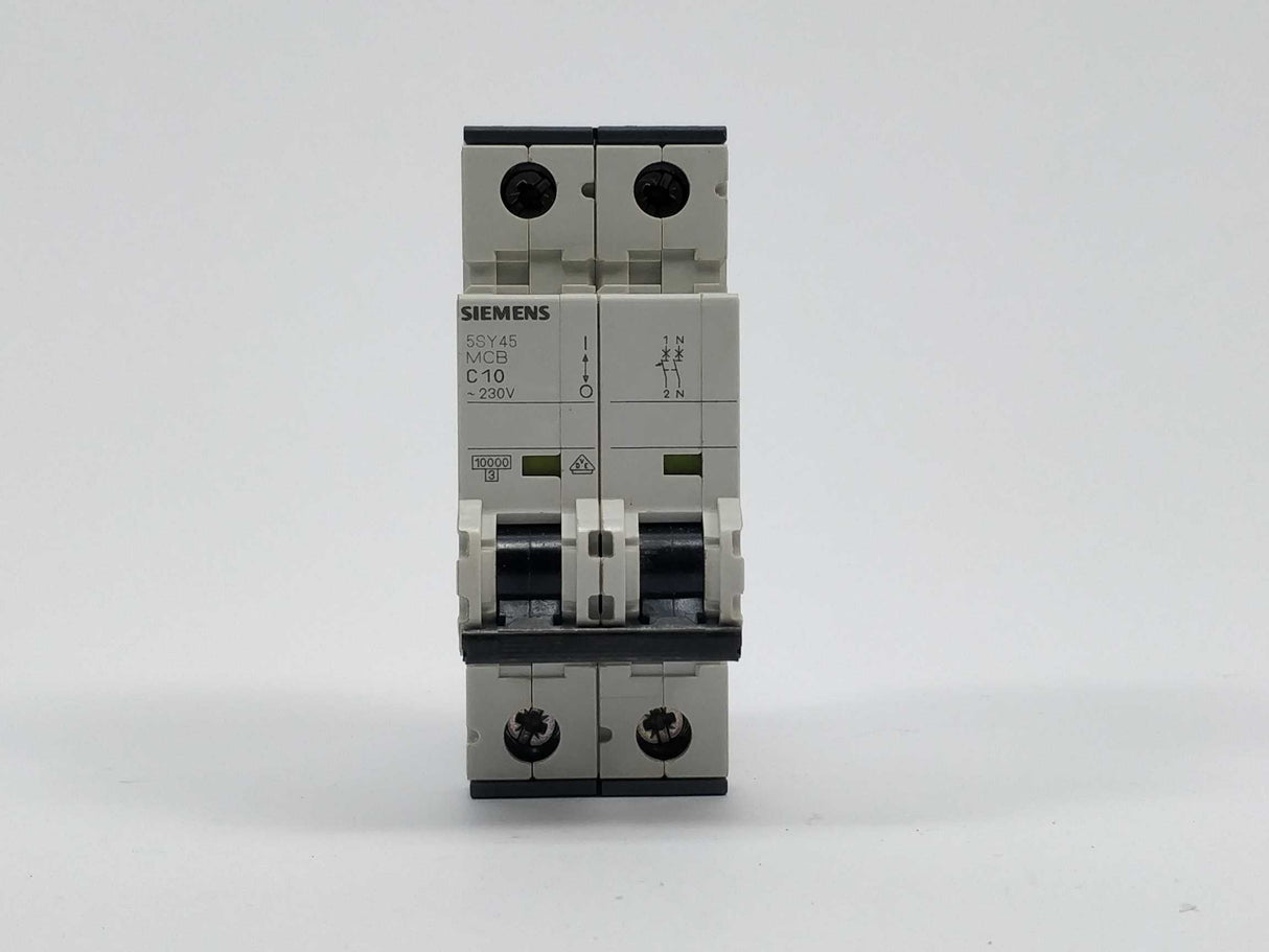 Siemens 5SY4510-7 5SY45 MCB C10 Miniature circuit breaker