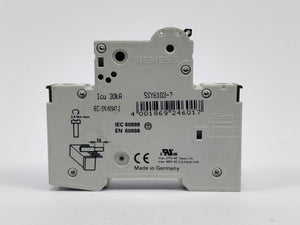 Siemens 5SY6103-7 5SY61 MCB C3 Miniature circuit breaker