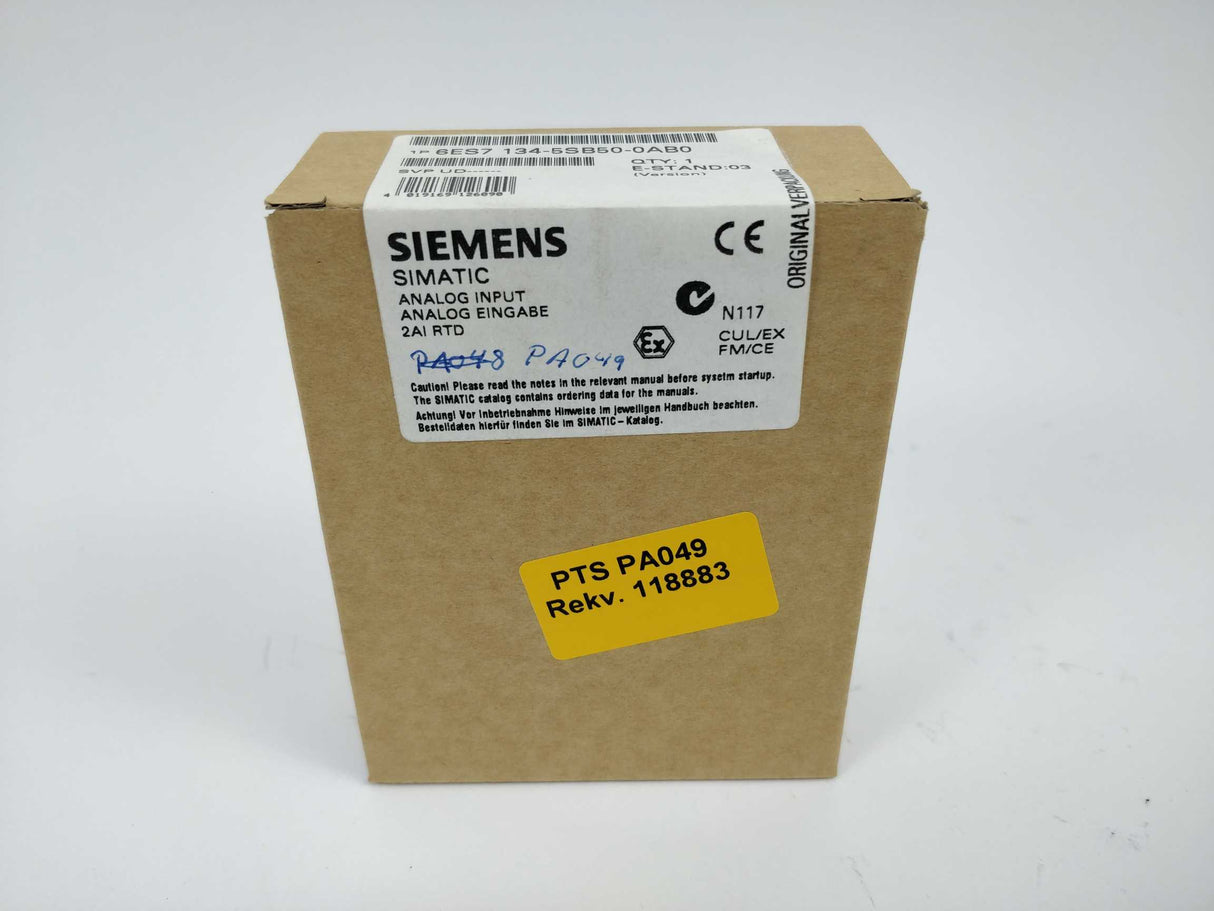 Siemens 6ES7 134-5SB50-0AB0 SIMATIC Analog input