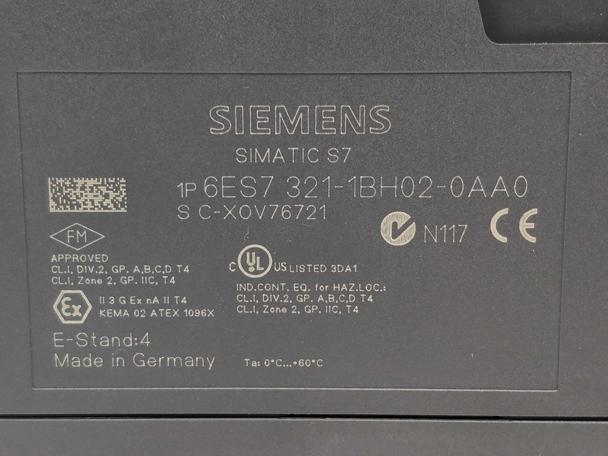 Siemens 6ES7321-1BH02-0AA0 SIMATIC S7-300