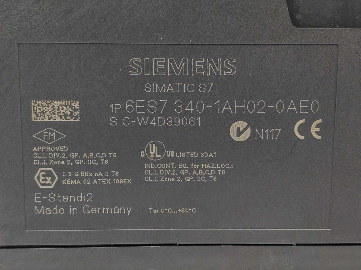 Siemens 6ES7340-1AH02-0AE0 SIMATIC S7-300