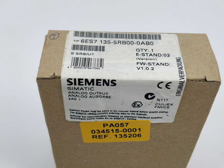 Siemens 6ES7135-5RB00-0AB0 Simatic analog output