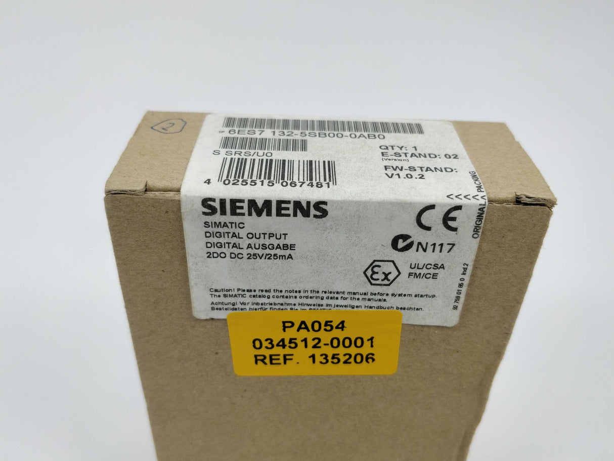 Siemens 6ES7132-5SB00-0AB0 Simatic digital output