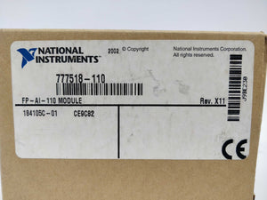 National Instruments 184105C-01 FP-AI-110 777518-110