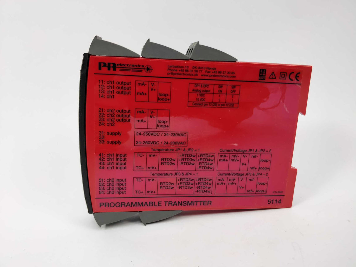 PR Electronics 5114A 5114A_B Programmable transmitter