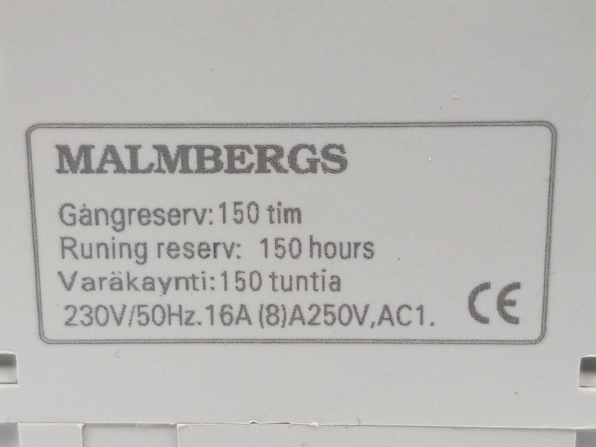 MALMBERGS DHC15A Digital Timerswitch, weekly timerswitch