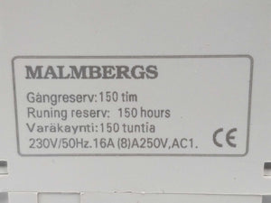 MALMBERGS DHC15A Digital Timerswitch, weekly timerswitch