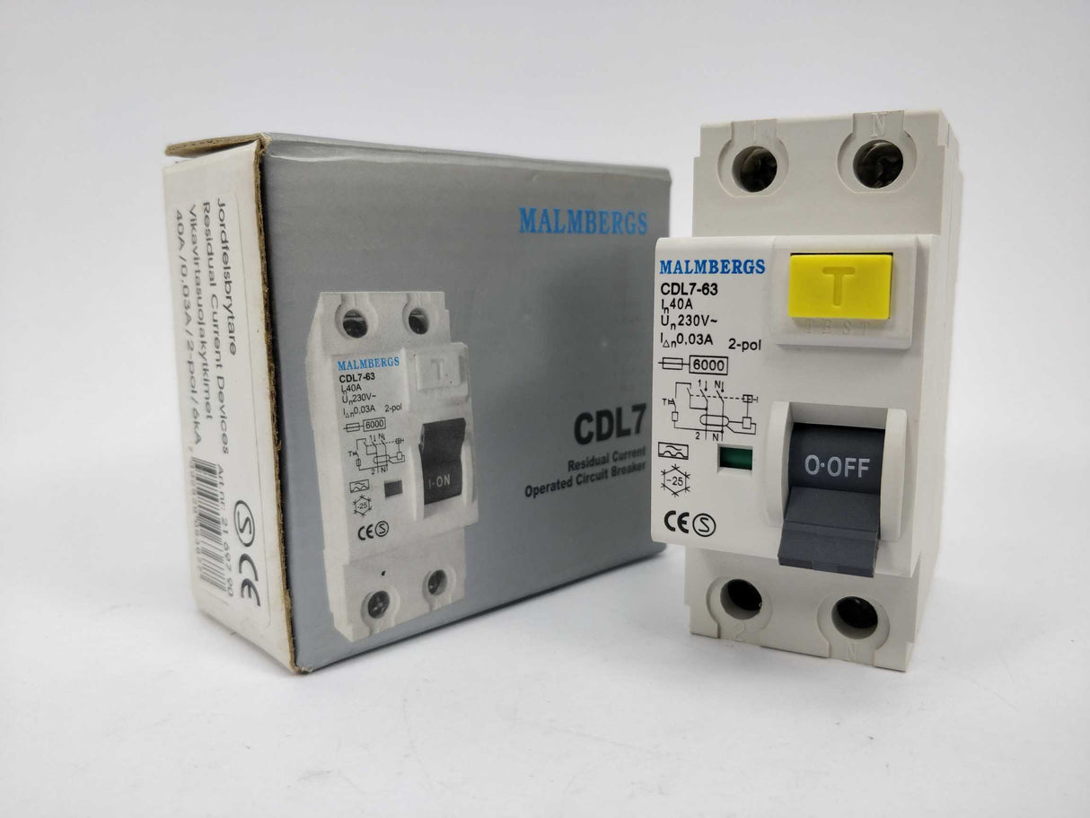 MALMBERGS CDL7-63 Residual Current Operated circuit breaker